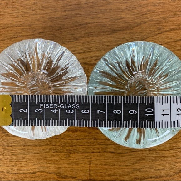 Set Of 4 Tapio Wirkkala Iittala Crystal Candle Holders Finland Vtg Different Sz - Picture 10 of 12